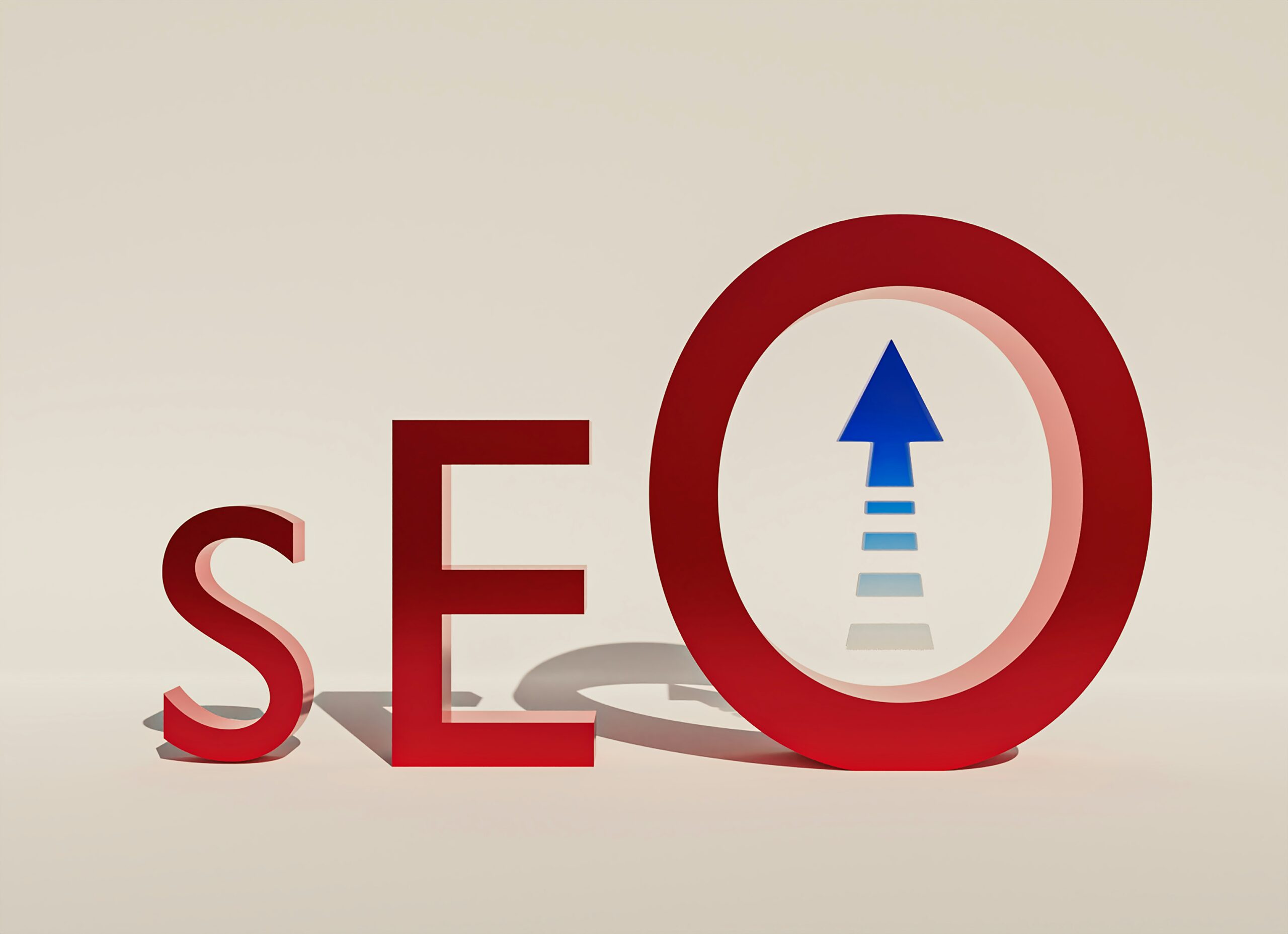 SEO logo with an upwards arrow which symbolizes buying backlinks with transparent link building prices