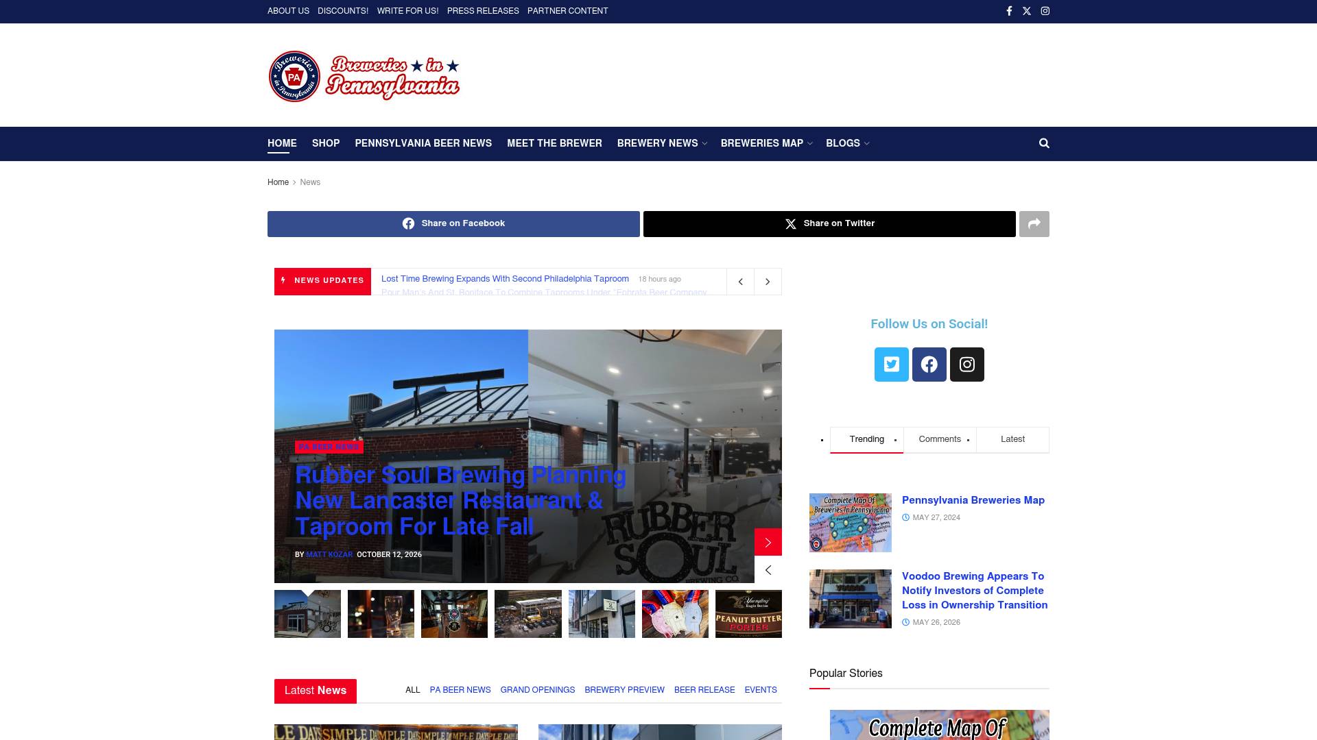 Breweries in PA – Pennsylvania craft breweries, beer news and events website
