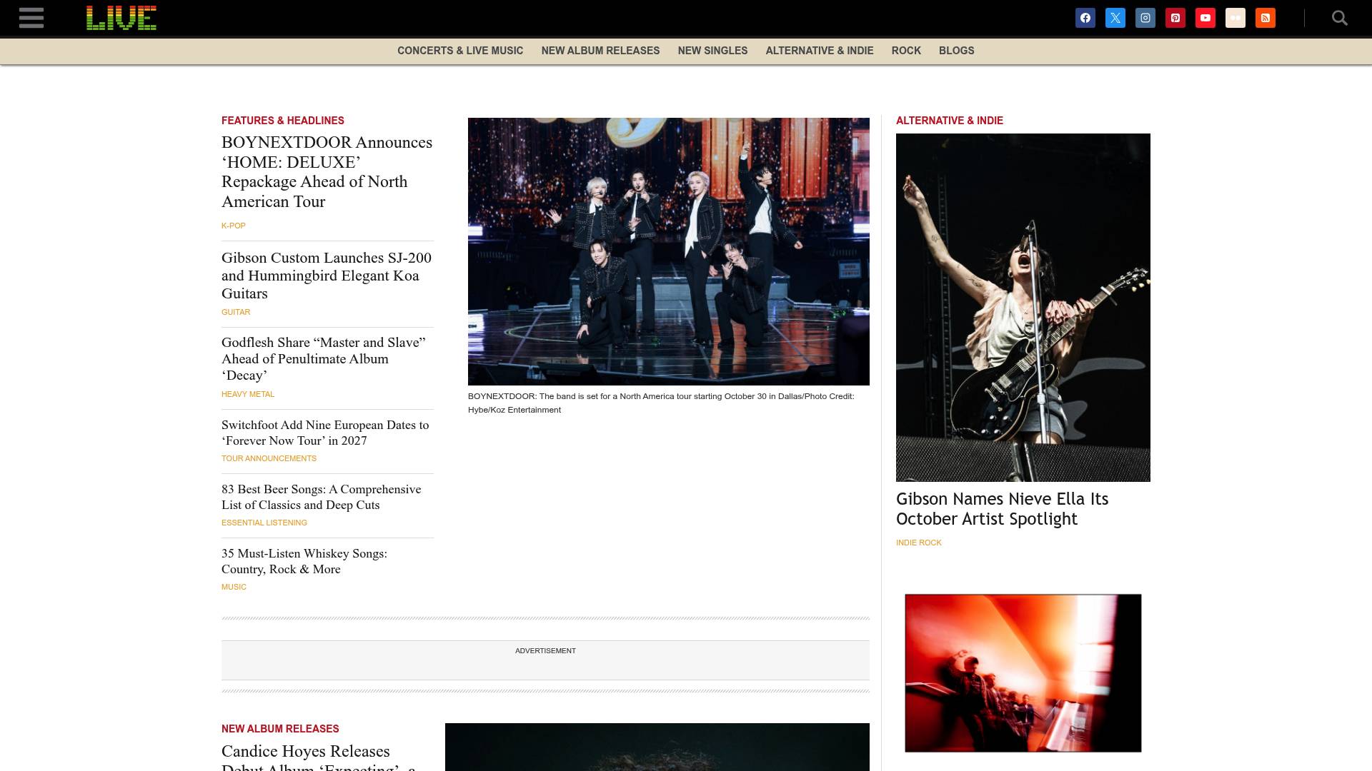 Live Music Blog – concerts, music festivals and live performance news website