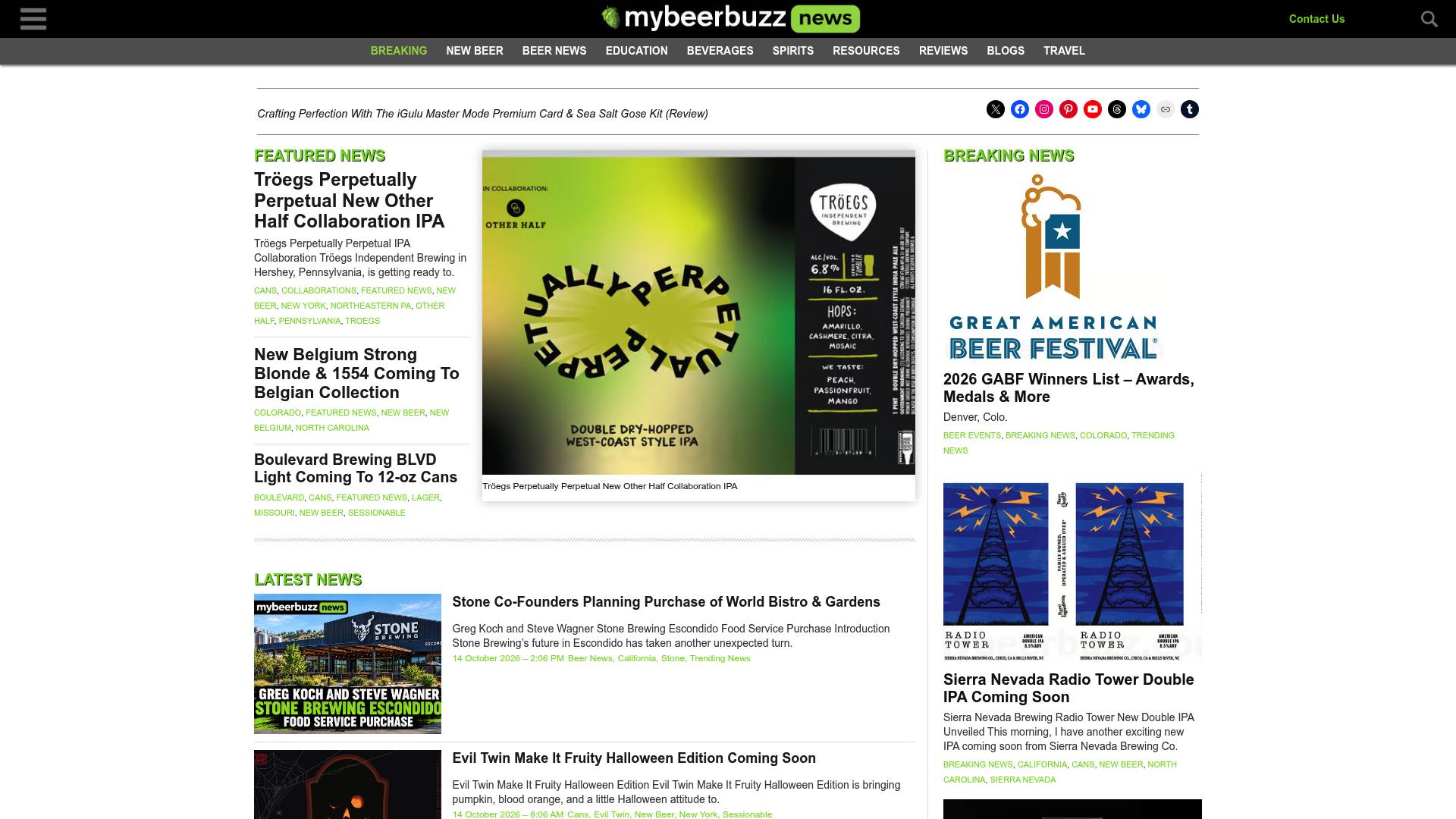 My BeerBuzz – craft beer news, brewery releases and beer industry website