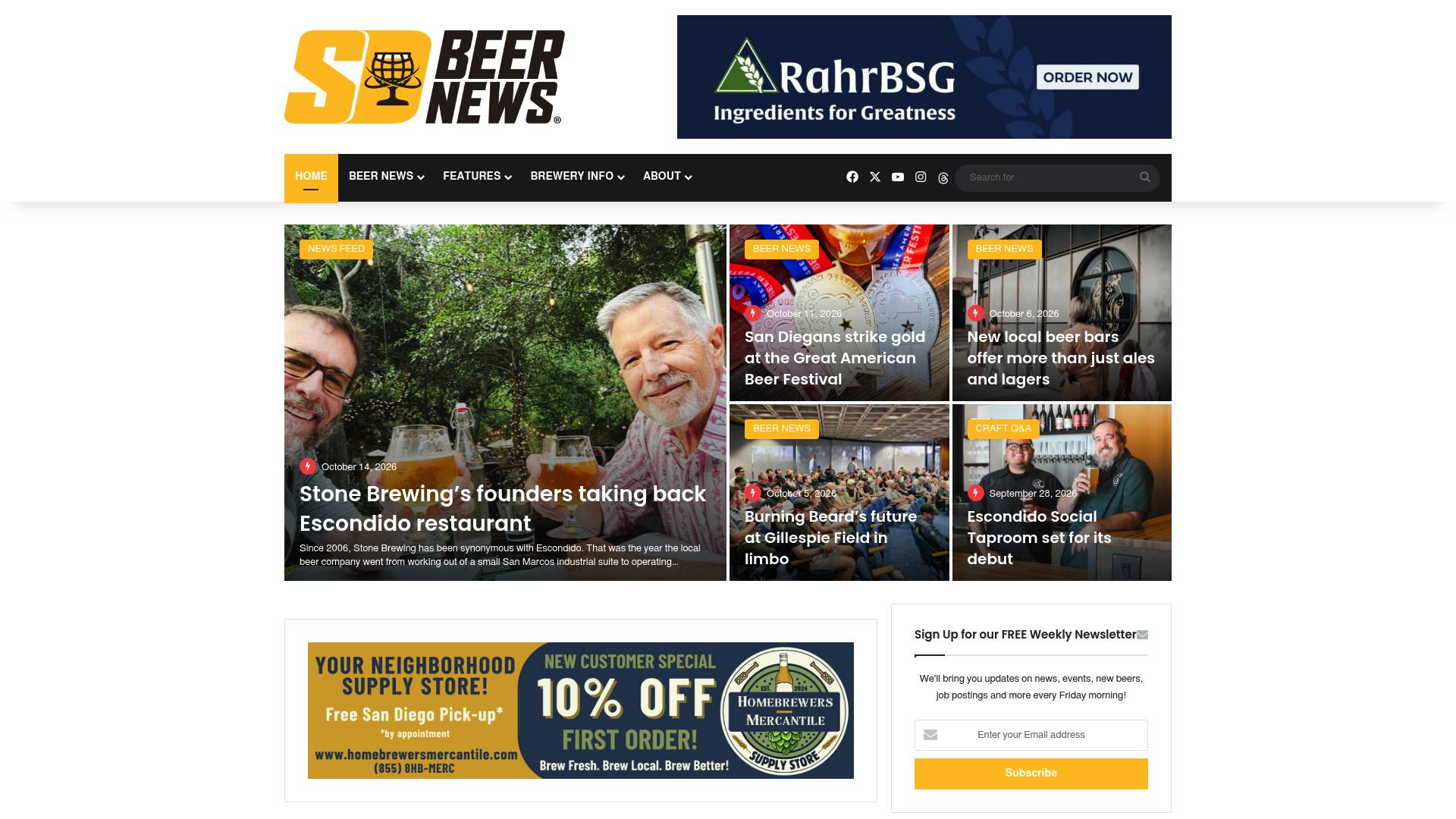 San Diego Beer News – San Diego craft beer news and brewery publication