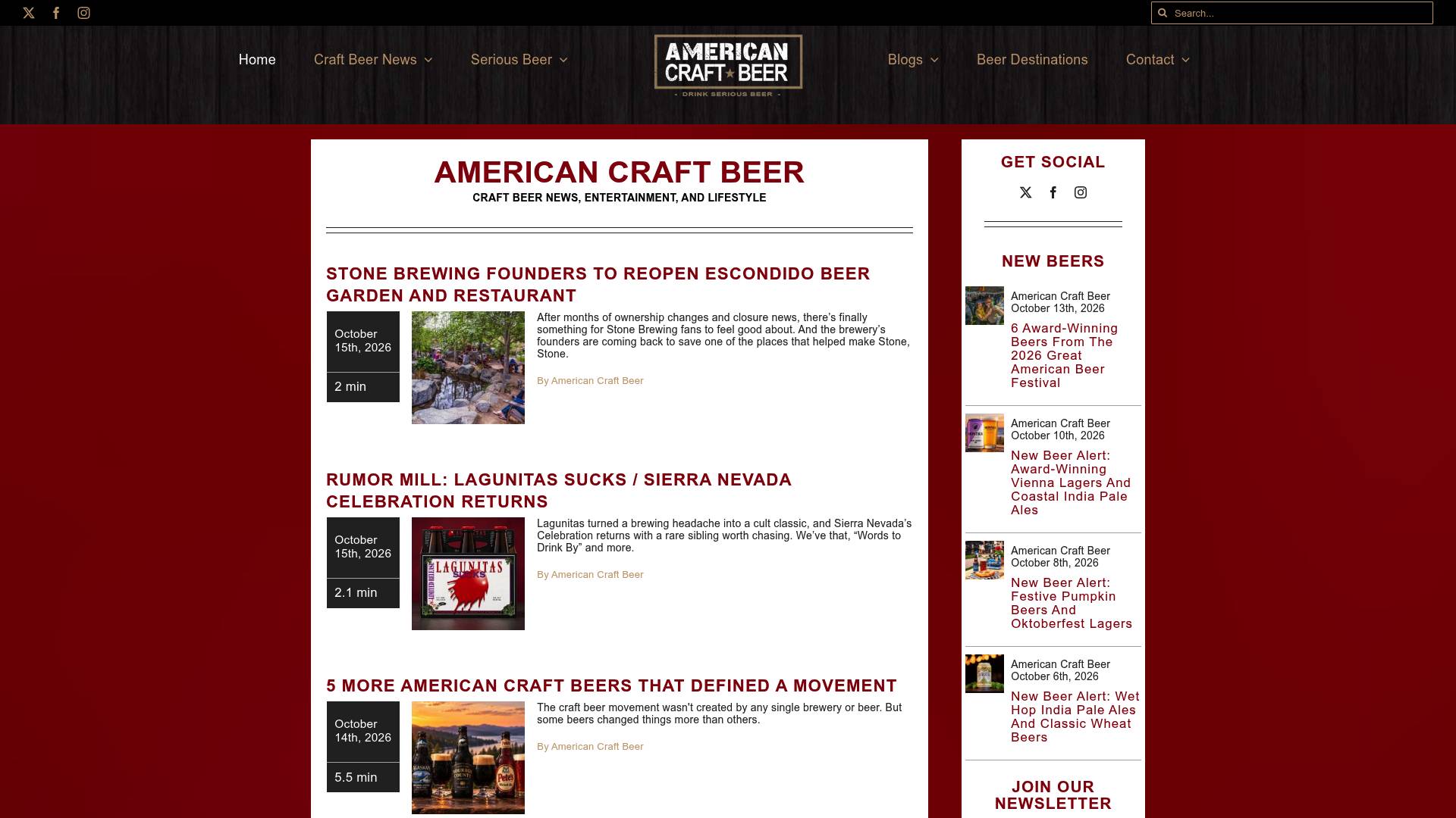 American Craft Beer – craft beer news, brewery stories and beer culture website
